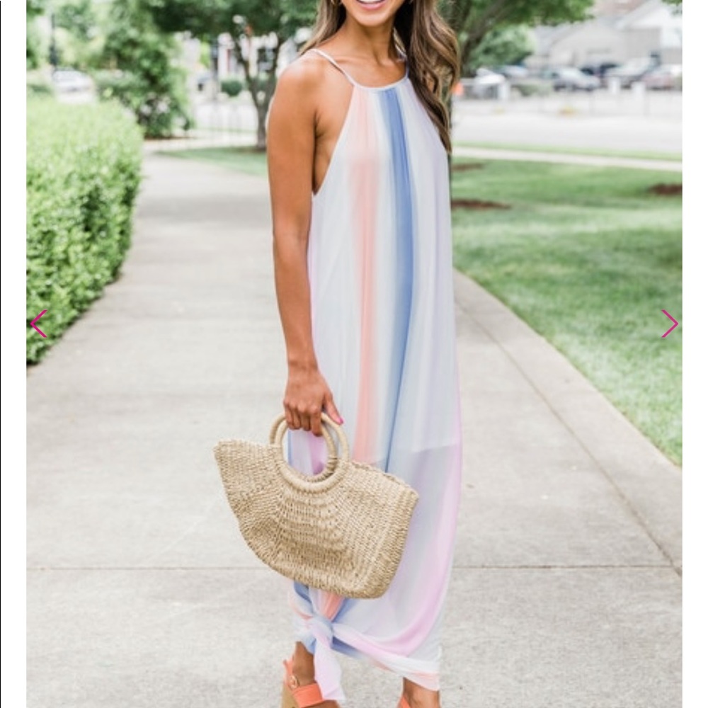 Ombré maxi dress size small NWT